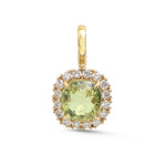Tourmaline Mix Diamond Pendant