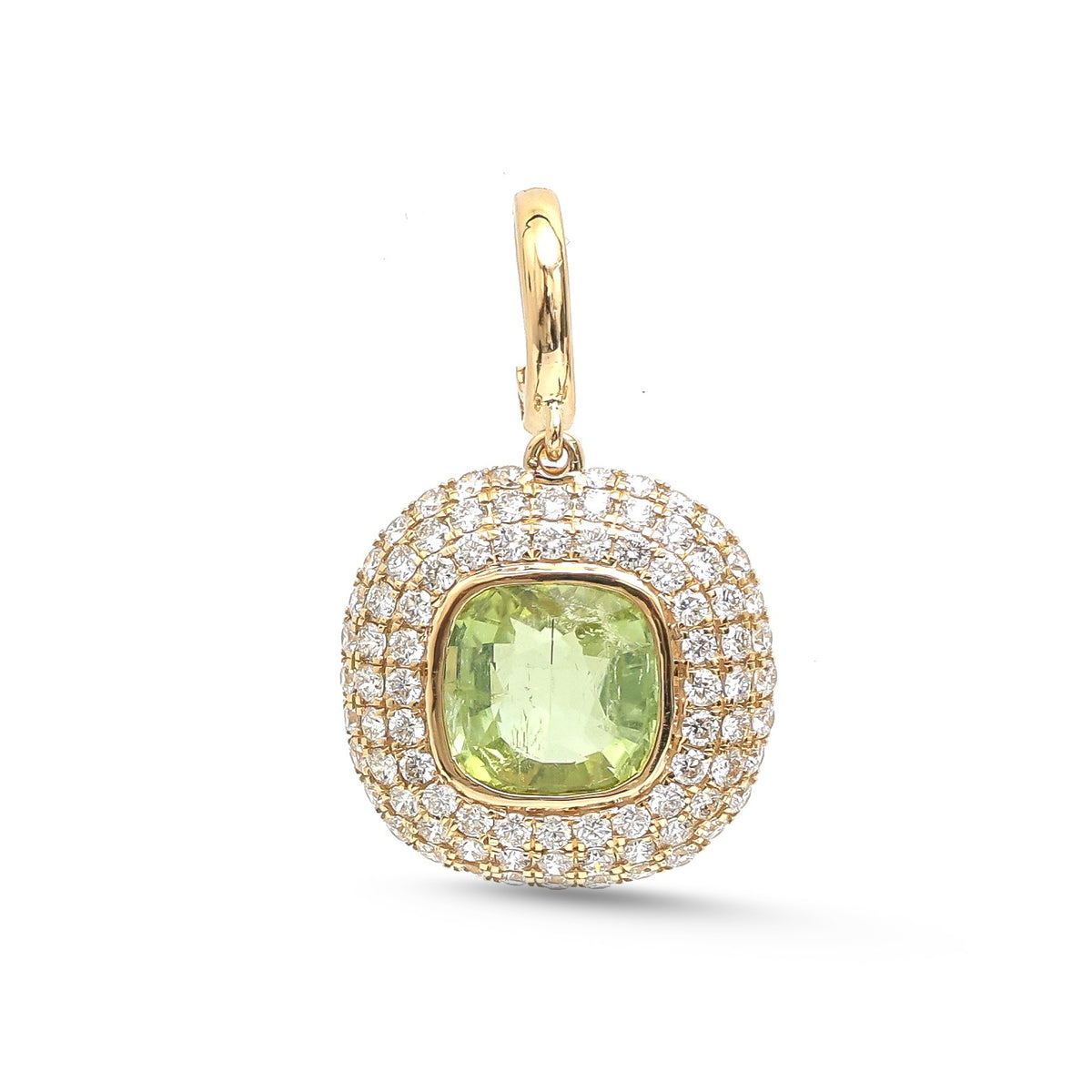Tourmaline Mix Diamond Pendant