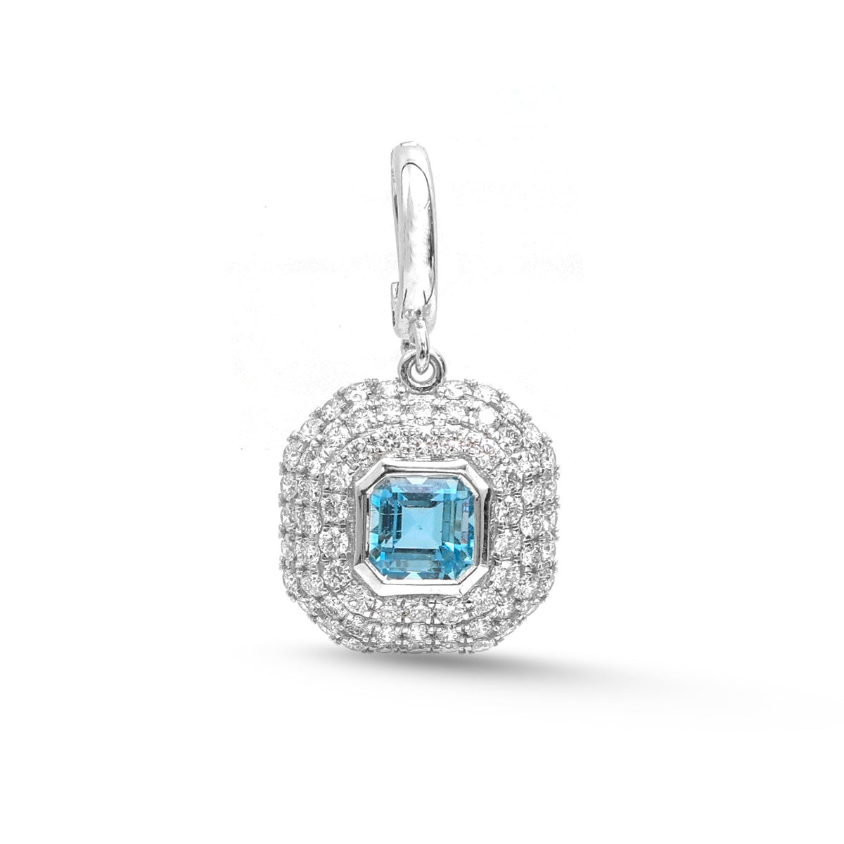 Diamond Aquamarine Pendant