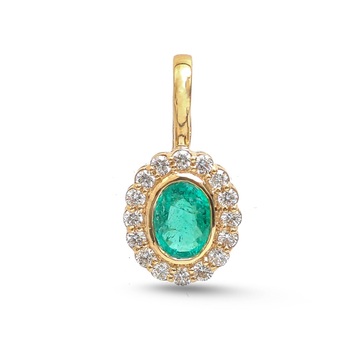 Emerald Diamond Pendant