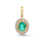 Emerald Diamond Pendant