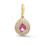 Diamond Pink Sapphire Pendant