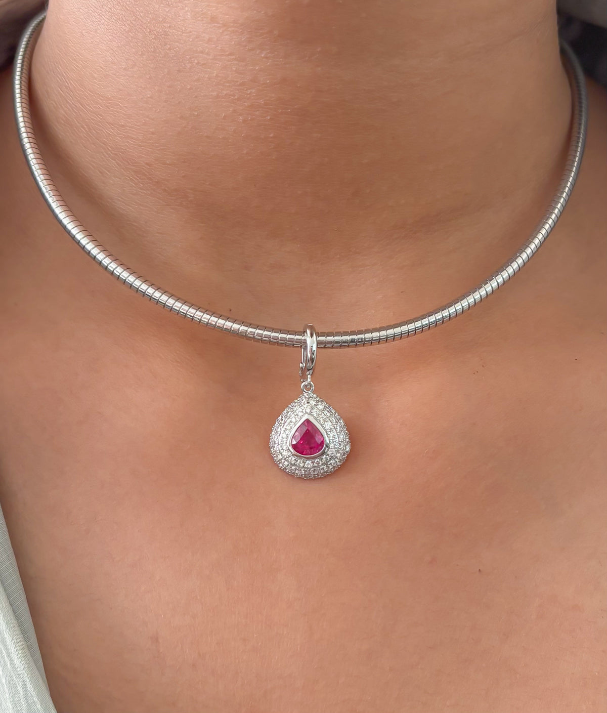 Ruby Diamond Pendant