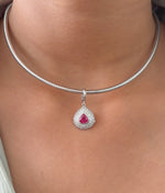 Ruby Diamond Pendant