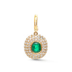Diamond Emerald Pendant