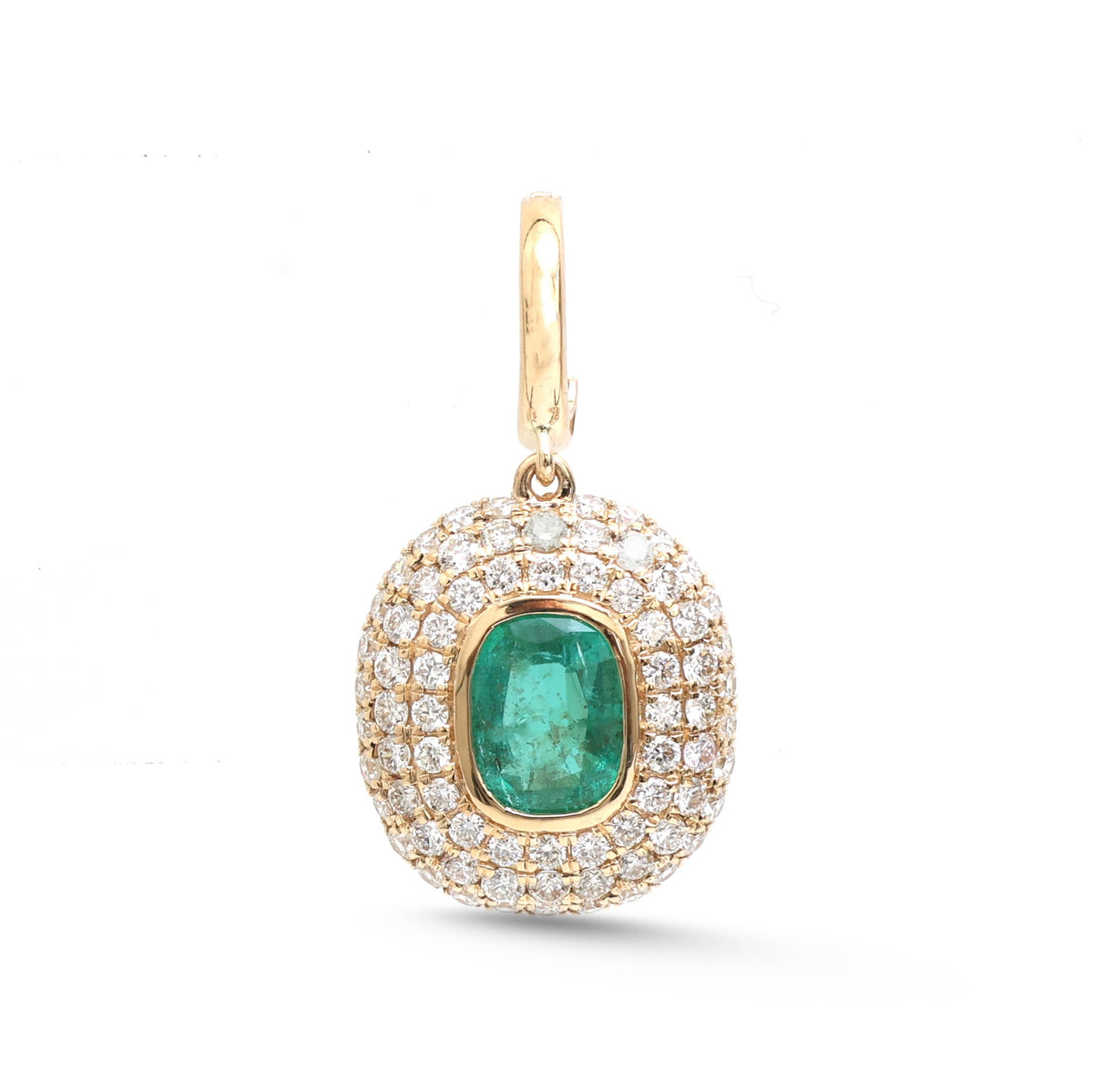 Emerald Diamond Pendant
