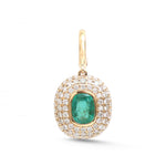 Emerald Diamond Pendant