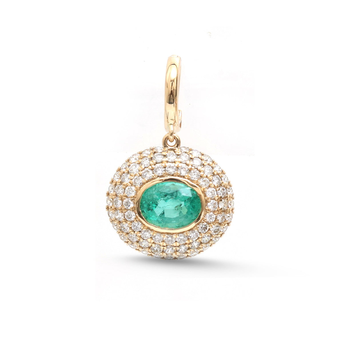 Emerald Diamond Pendant