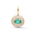 Emerald Diamond Pendant