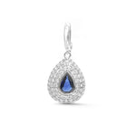 Diamond Blue Sapphire Pendant