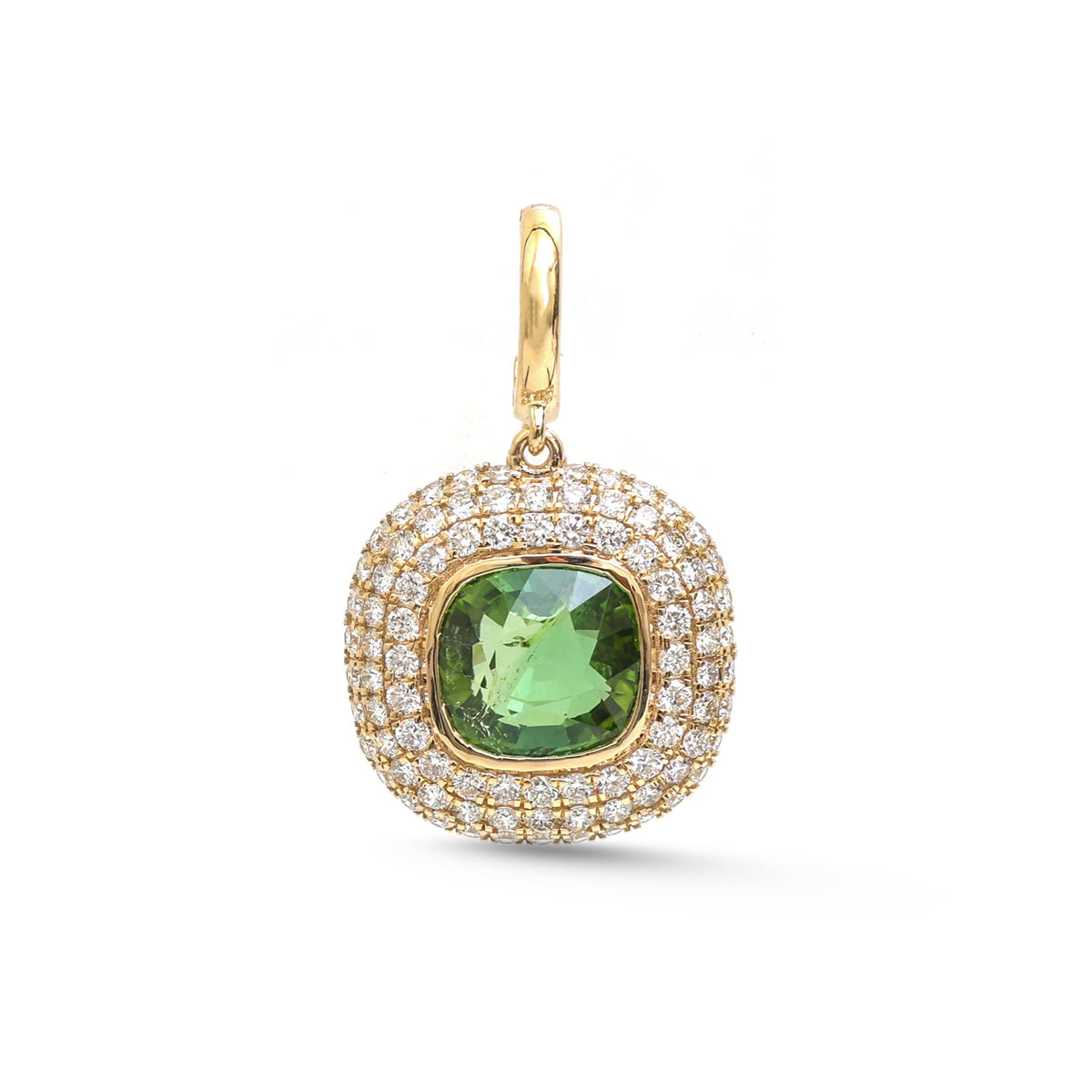 Paraiba Tourmaline Diamond Pendant