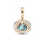 Aquamarine Diamond Pendant