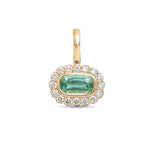 Tourmaline Mix Diamond Pendant