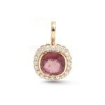 Tourmaline Mix Diamond Pendant