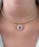Tourmaline Mix Diamond Pendant