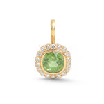 Tourmaline Mix Diamond Pendant