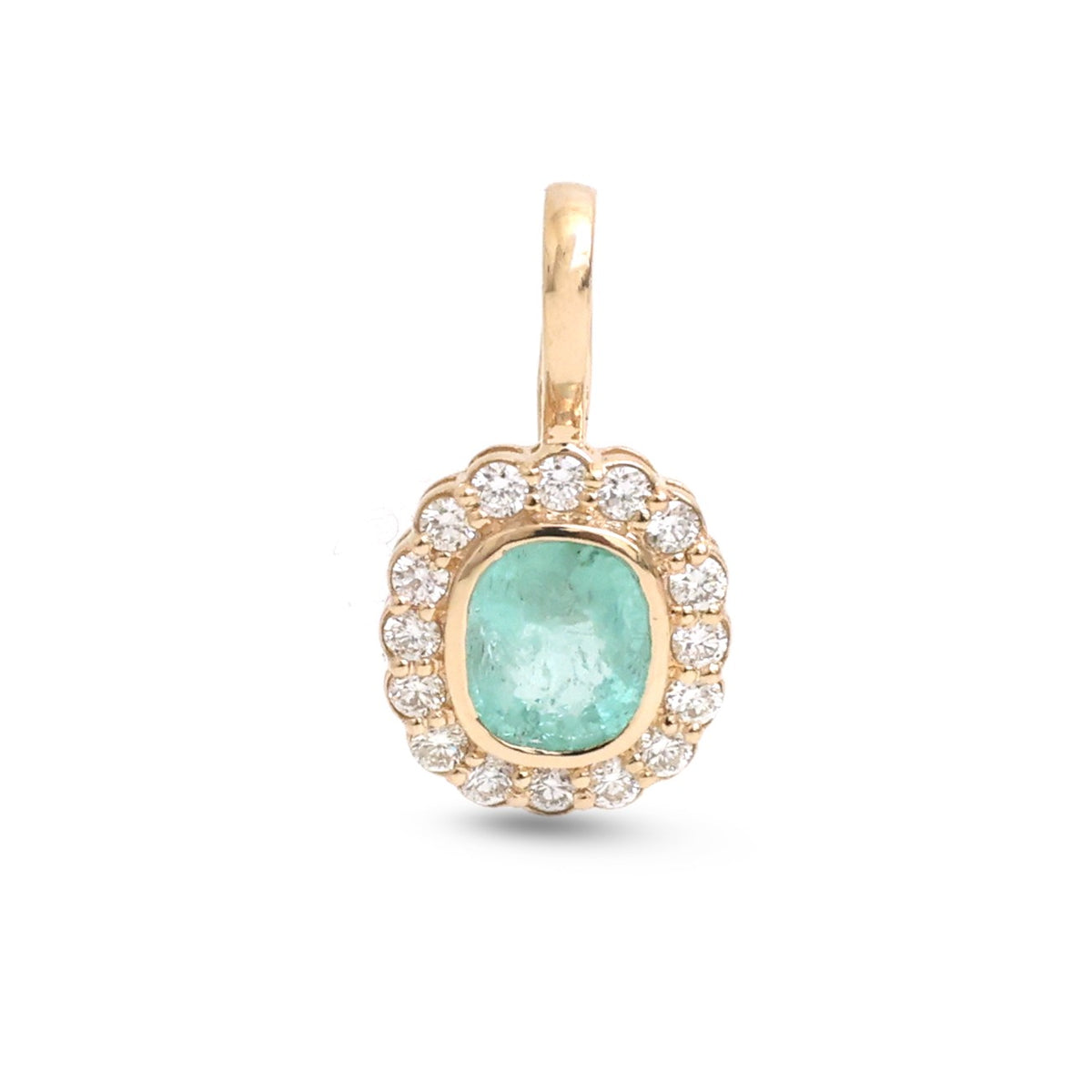 Emerald Diamond Pendant