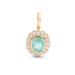 Emerald Diamond Pendant