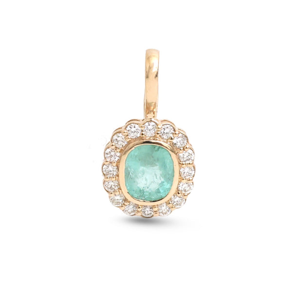 Emerald Diamond Pendant