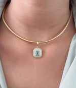 Emerald Diamond Pendant