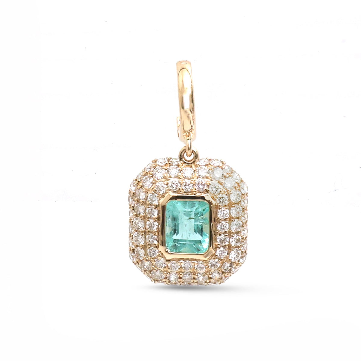 Emerald Diamond Pendant