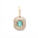 Emerald Diamond Pendant
