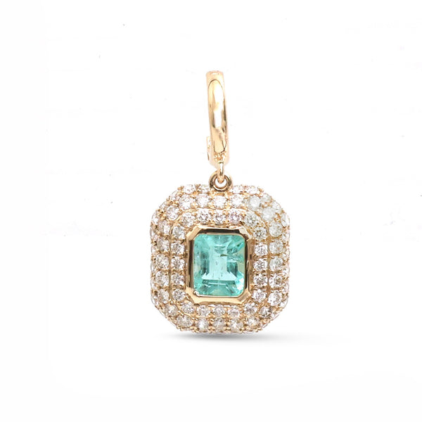 Emerald Diamond Pendant