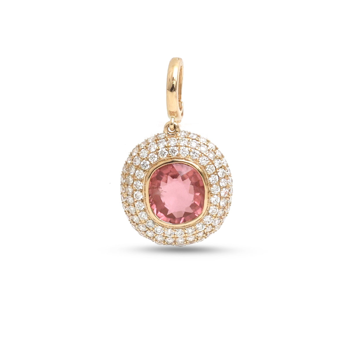 Tourmaline Mix Diamond Pendant