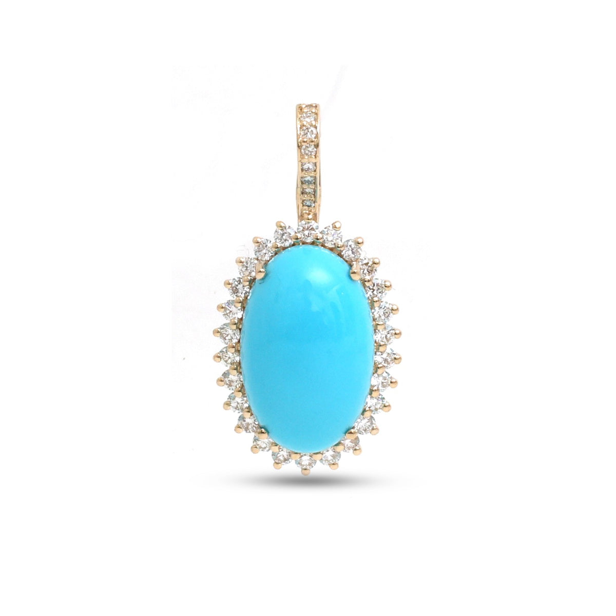 Turquoise Diamond Pendant