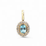 Aquamarine Diamond Pendant