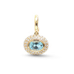Aquamarine Diamond Pendant