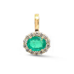 Emerald Diamond Pendant