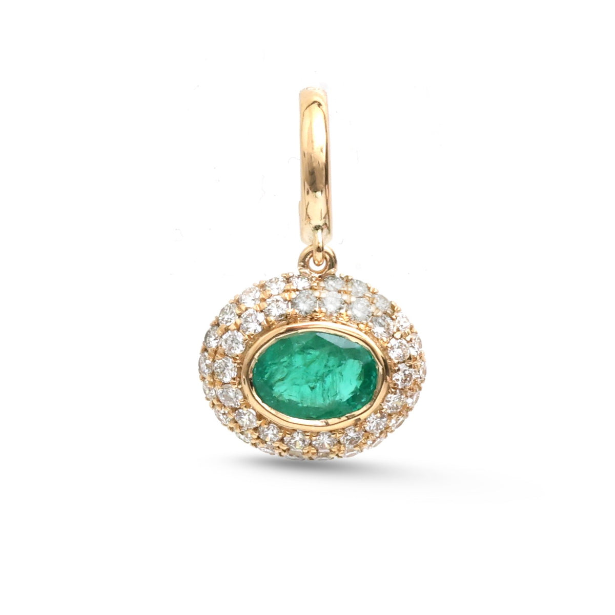 Emerald Diamond Pendant