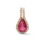 Pink Sapphire Diamond Pendant