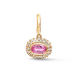 Spinel Diamond Pendant