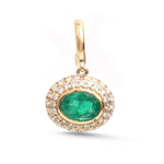 Emerald Diamond Pendant