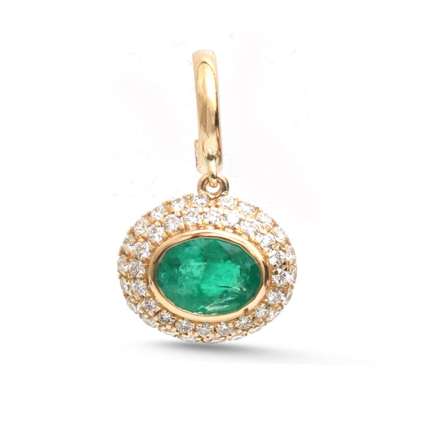 Emerald Diamond Pendant