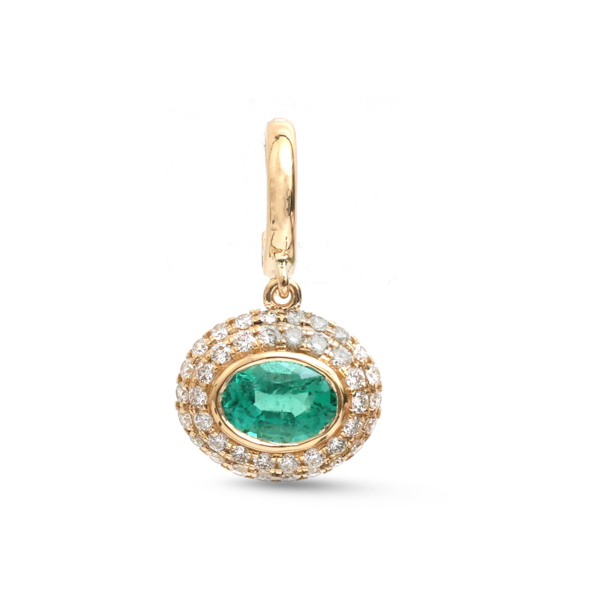 Emerald Diamond Pendant