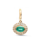 Emerald Diamond Pendant
