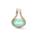 Paraiba Tourmaline Diamond Pendant