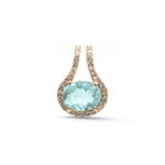 Paraiba Tourmaline Diamond Pendant