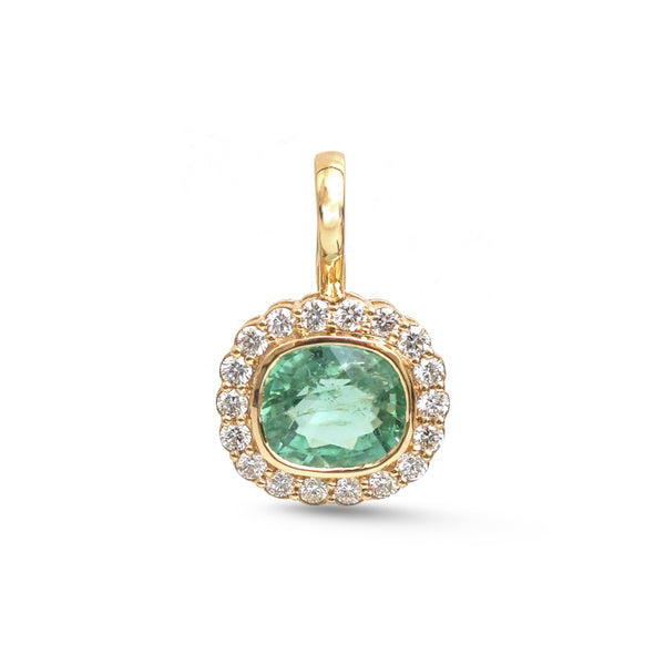 Tourmaline Mix Diamond Pendant