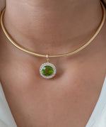 Tourmaline Mix Diamond Pendant