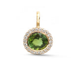 Tourmaline Mix Diamond Pendant
