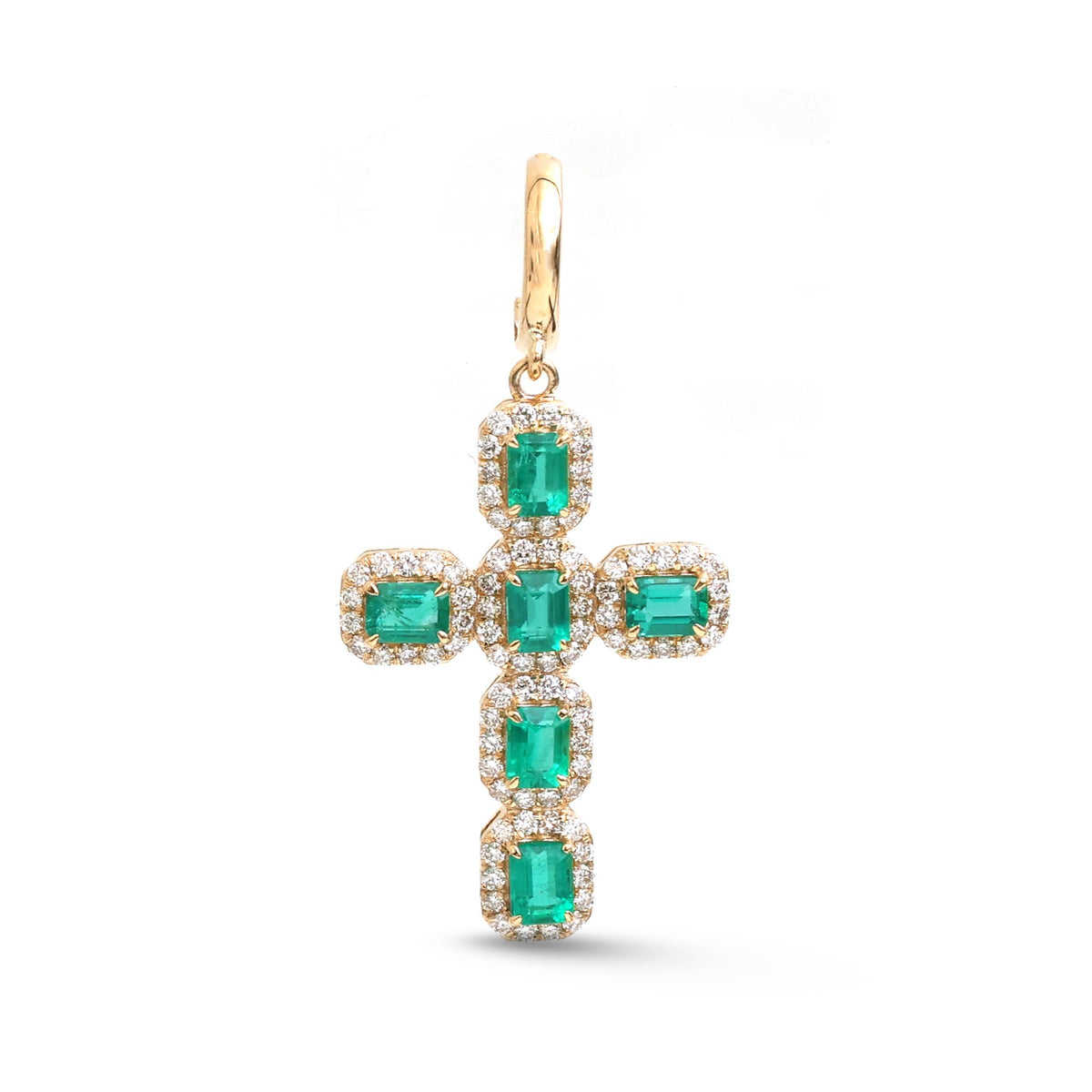 Emerald Diamond Pendant