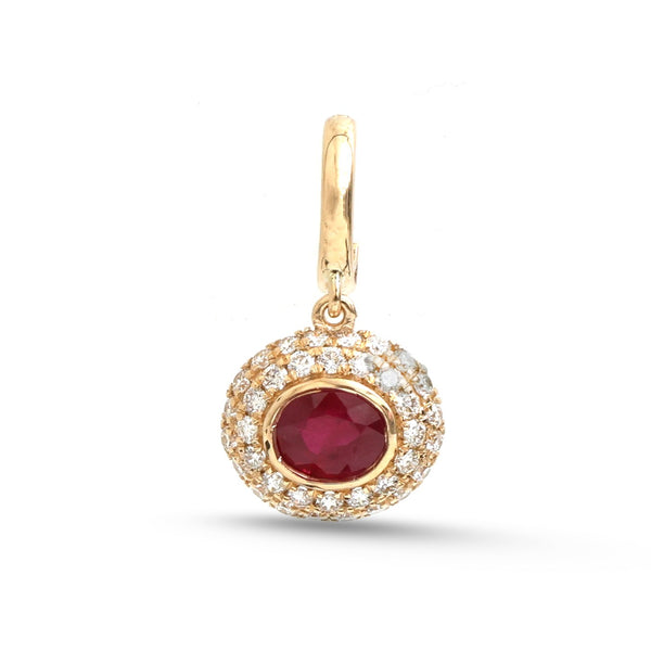 Ruby Diamond Pendant