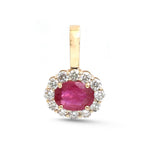 Ruby Diamond Pendant