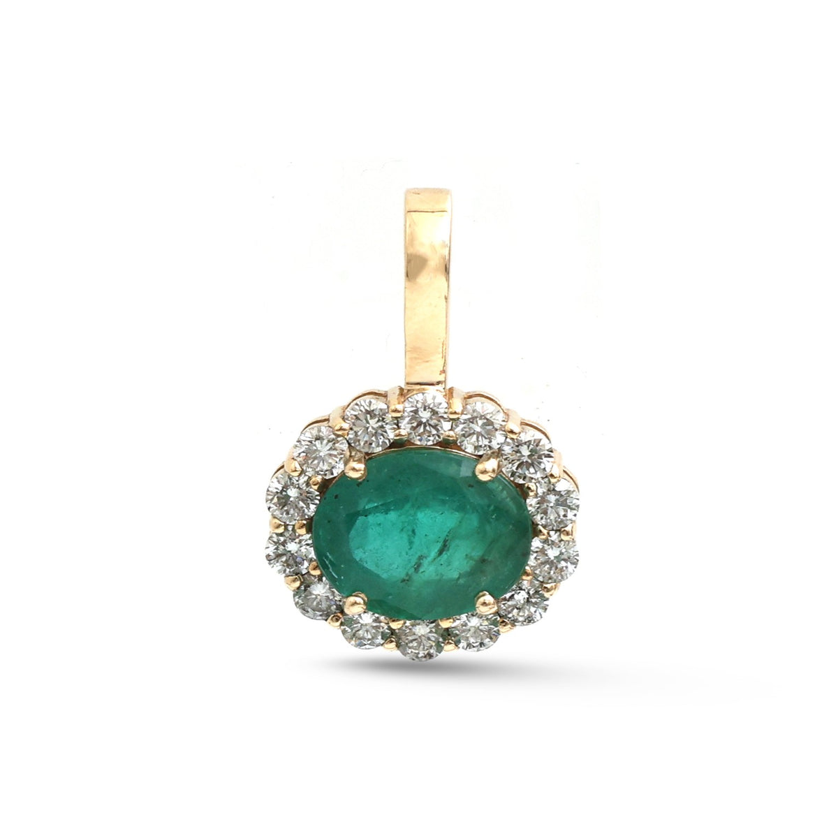 Emerald Diamond Pendant