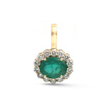 Emerald Diamond Pendant
