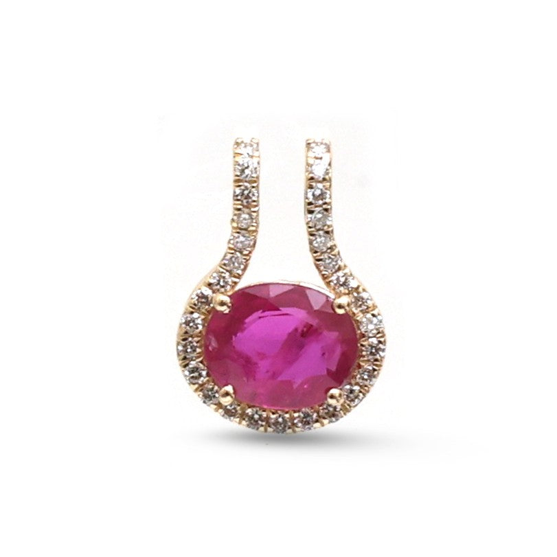 Ruby Diamond Pendant